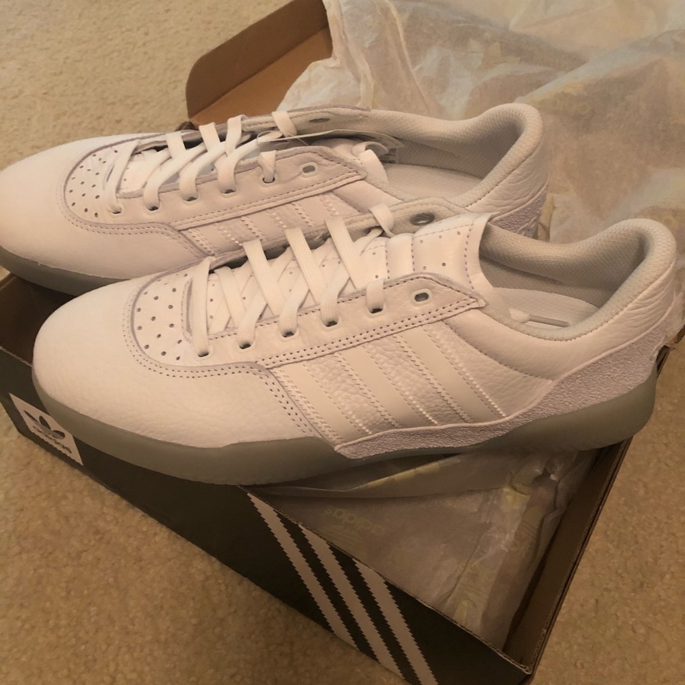 New! Adidas City cup white on white!